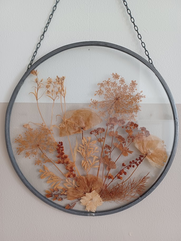 Vintage '70, Botanische Glaskunst. Gedroogde Bloemen En Planten. image 4