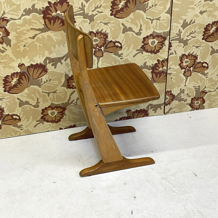 Houten Casala Stoeltje Kinderstoel Schoolstoel Vintage image 6
