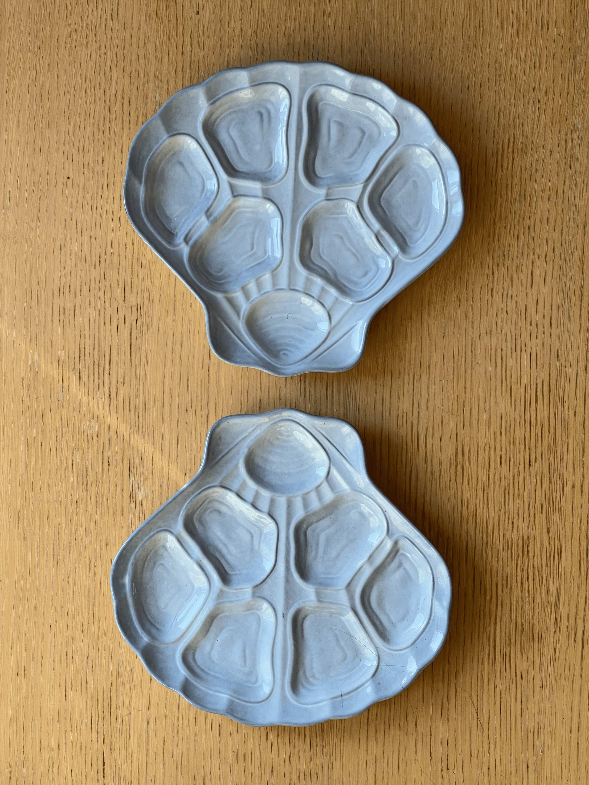Rare 60S Vintage French Oyster Plates image 5