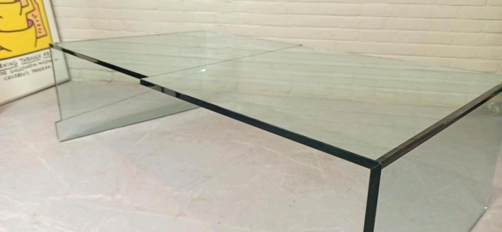 Vintage Design Glazen Salontafel, Postmoder image 16