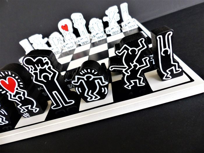 Keith Haring Schaakspel Zwart/wit Nieuw!! image 9