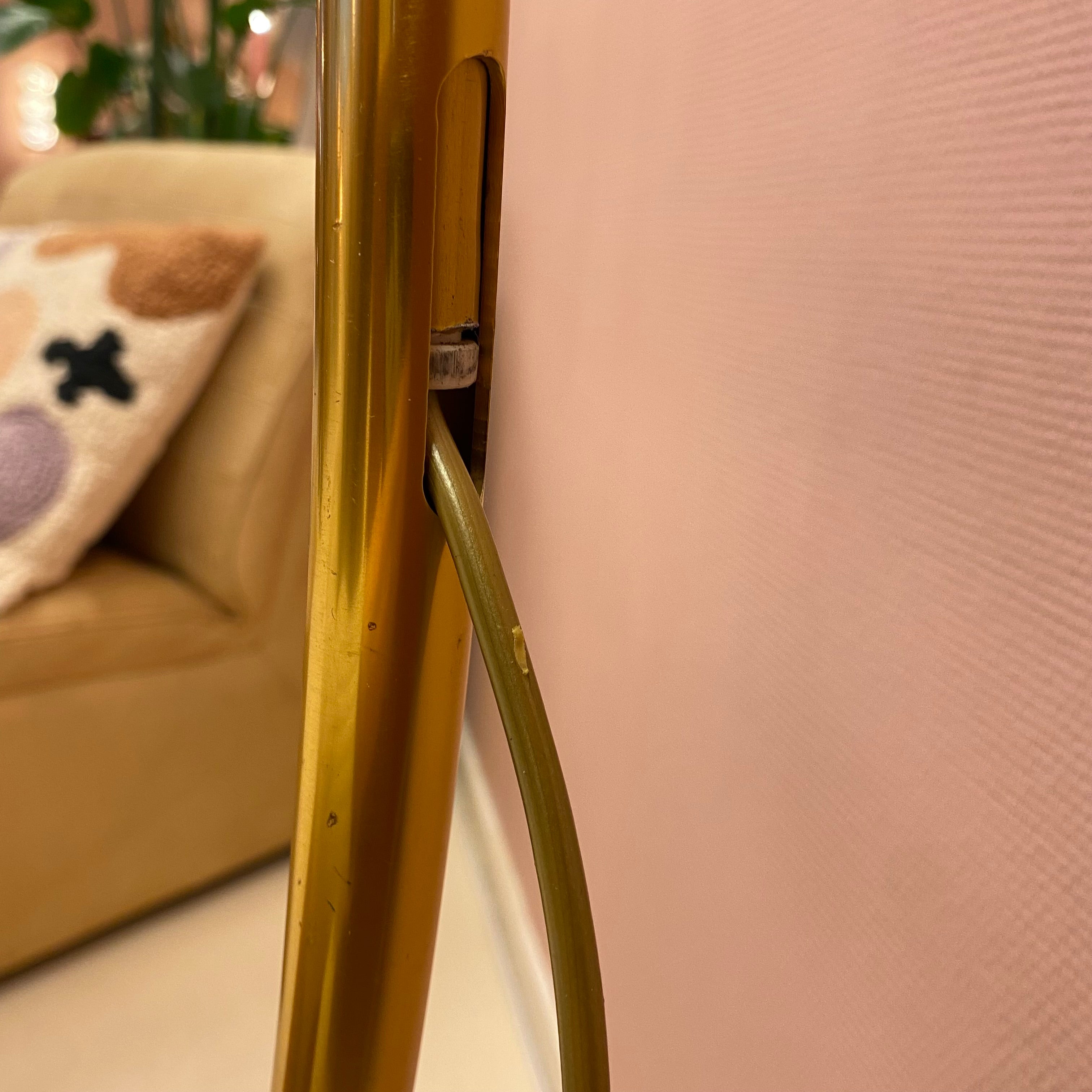 Italian Arc Lamp With Taupe Marble Base image 7