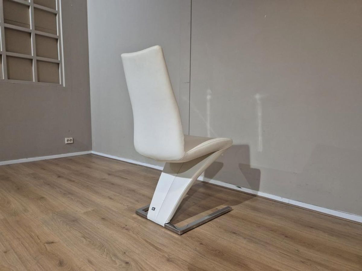 4x Rolf Benz 7800 - Eetkamerstoelen - Nieuwstaat - Zwart-wit image 4