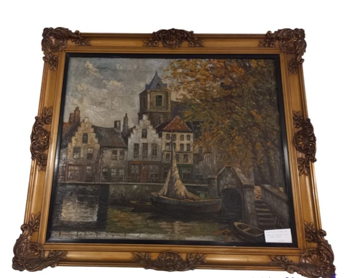 Nederlands Stadsaanzicht Johannes Karel Leurs (1865-1938) image 8