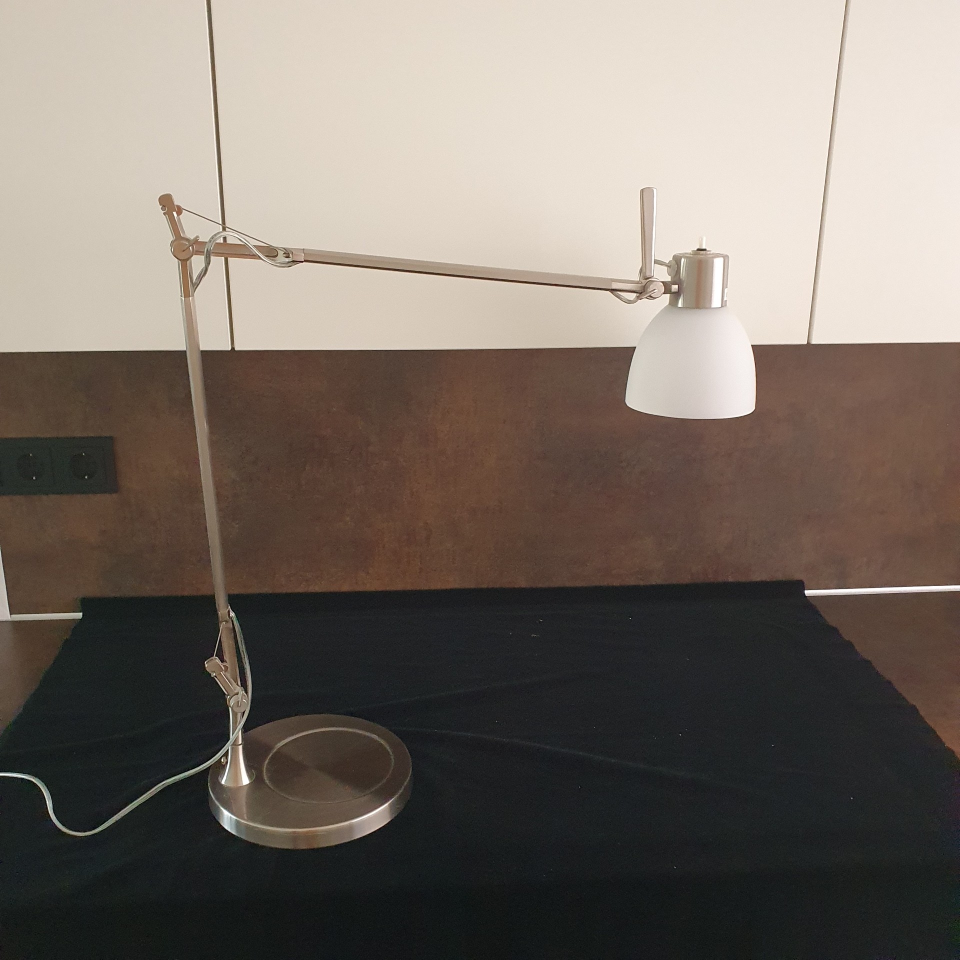 Bureaulamp - Tafellamp - Metaal - Zilverkleurig - Verstelbaar image 2