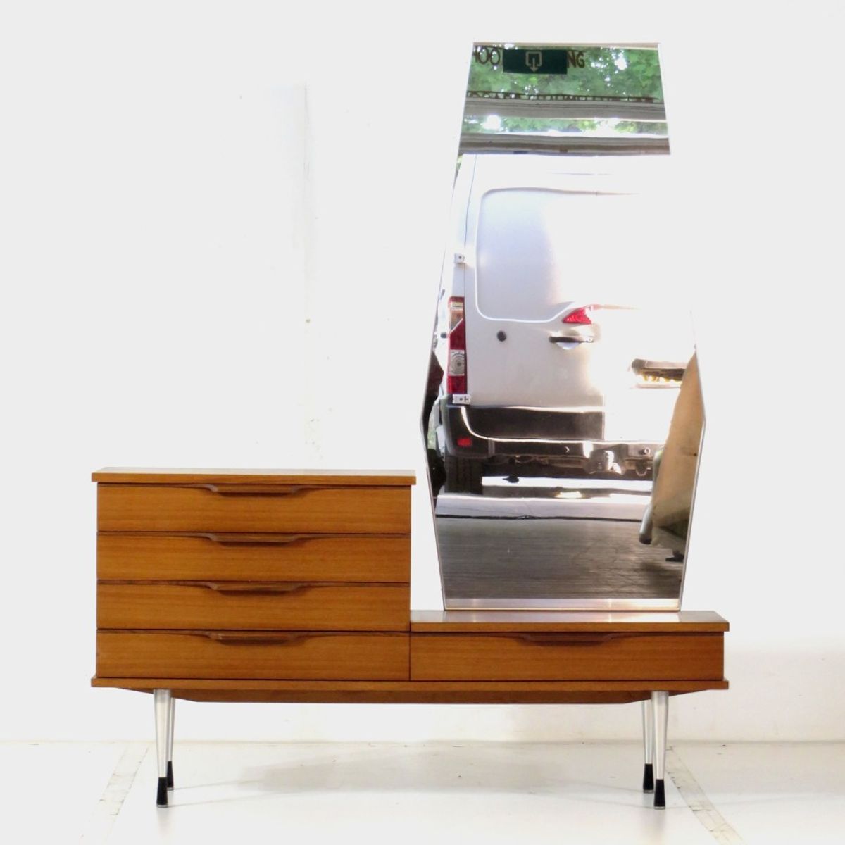 Vintage Mid Century Kaptafel In Teak, 1960s image 6