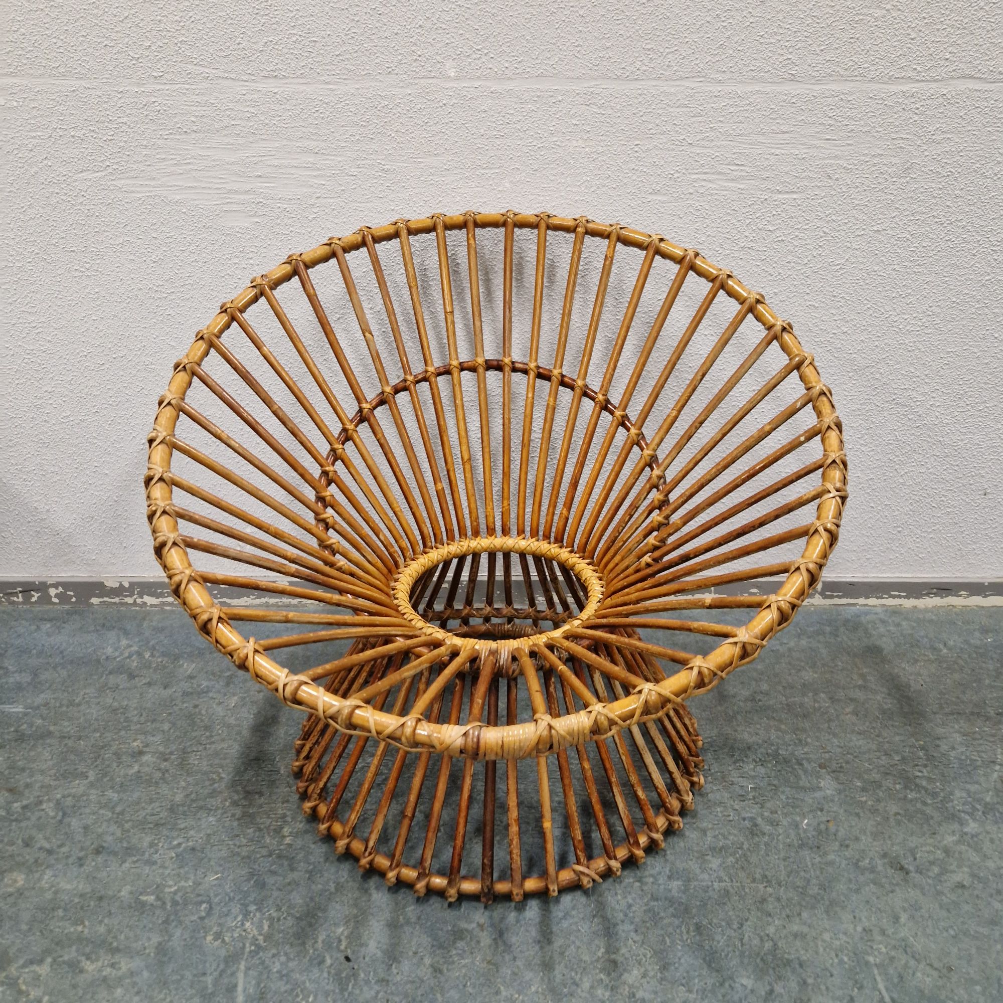 Jaren 70 Vintage Bamboe Fauteuil Circel Stoel Bamboe Fauteuil image 13