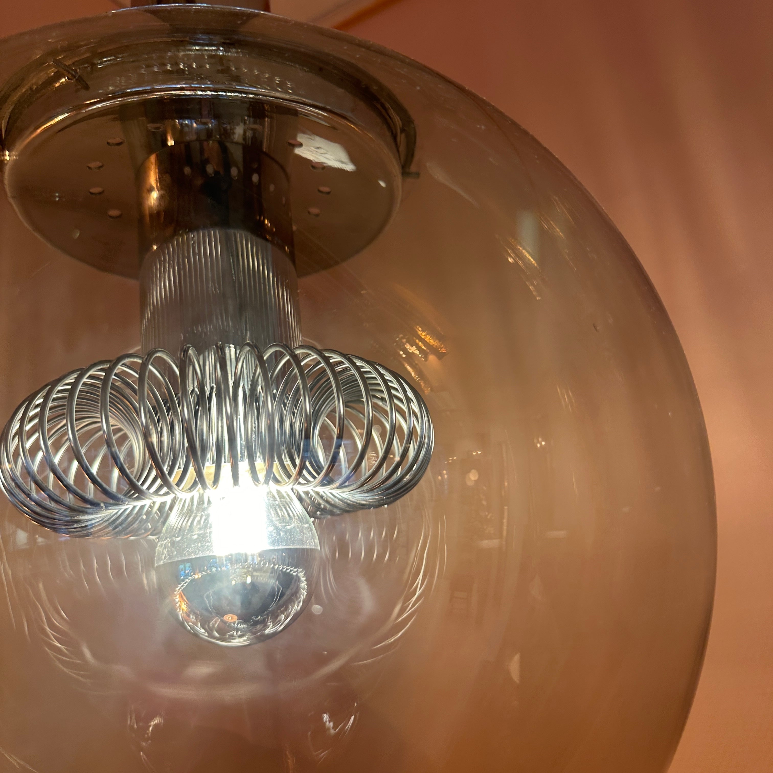 1970 Italian Chrome Globe Light image 6