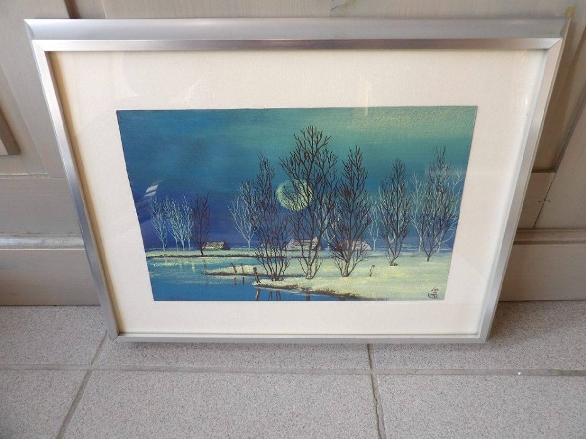 Luc De Ro Blauw Landschap image 17