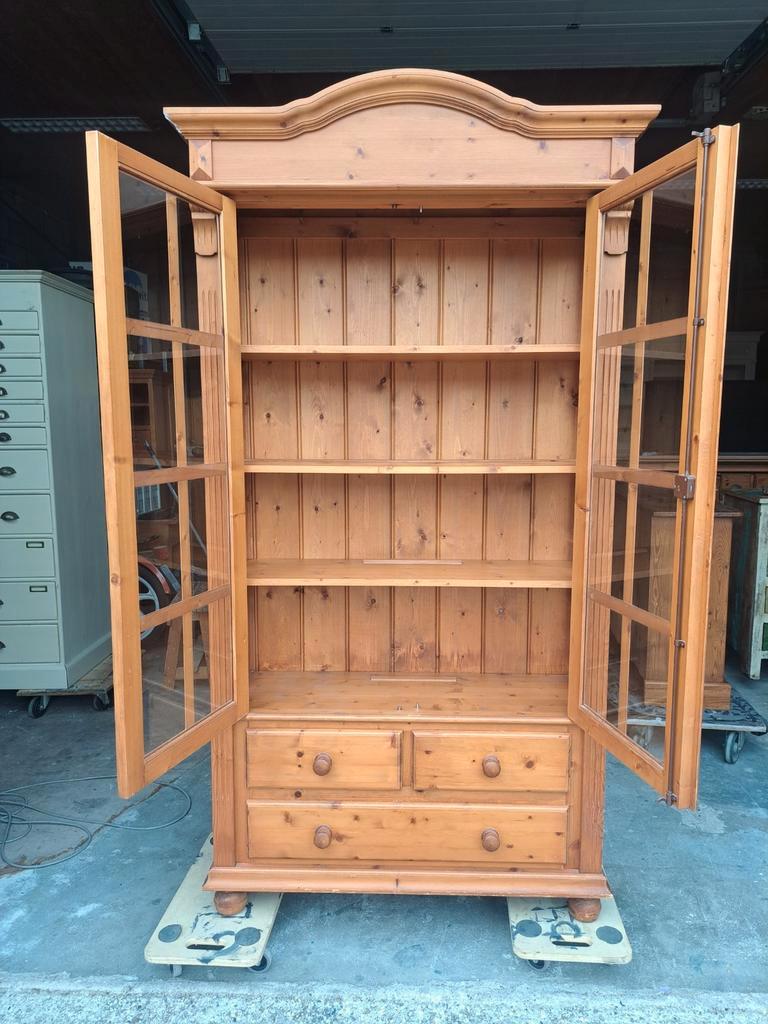 Grenen Ladekast Vitrine Kast image 7