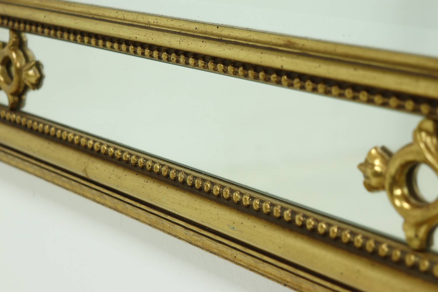 Large Decorative Gold Plated Mirror By Deknudt Belgium 1980s image 8