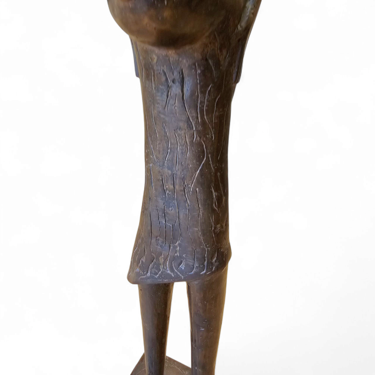 African Bronze Figure Sculpture 1970s image 16