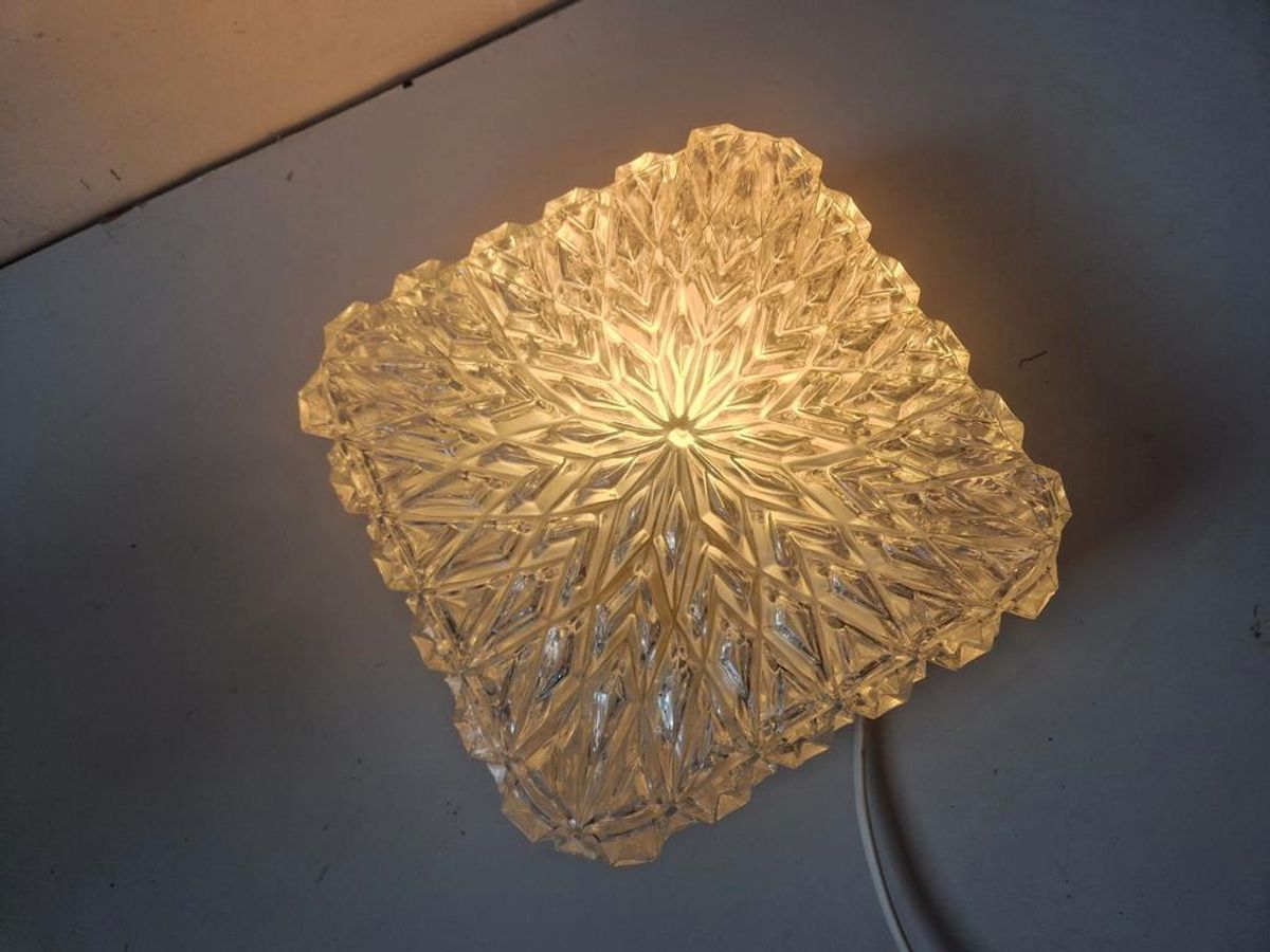 Vintage Glazen Plafond Lamp Design Glas. image 7