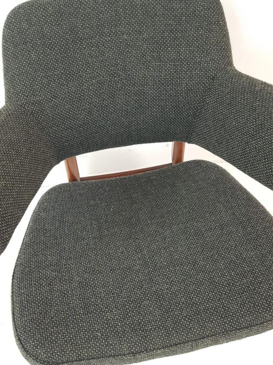 Vintage Louis van Teeffelen Fauteuil Webe Groen Wol De Ploeg image 9