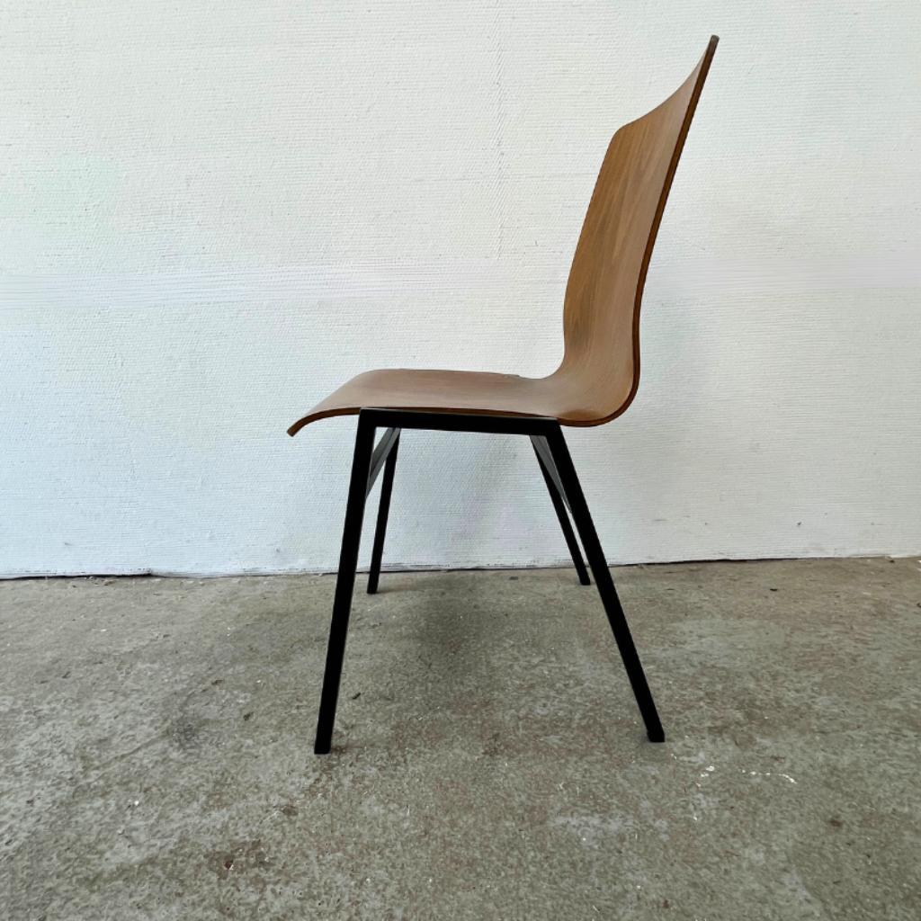 Stoel Multiplex / Plywood - Midcentury Design Hout - Metaal image 4