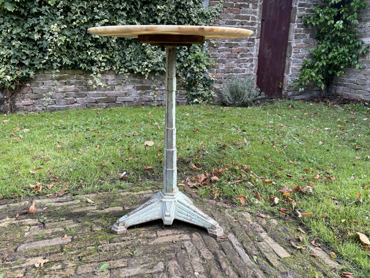 Schitterende Bistrotafel Tuintafel Met Marmer Art Deco 1930 Frans image 5