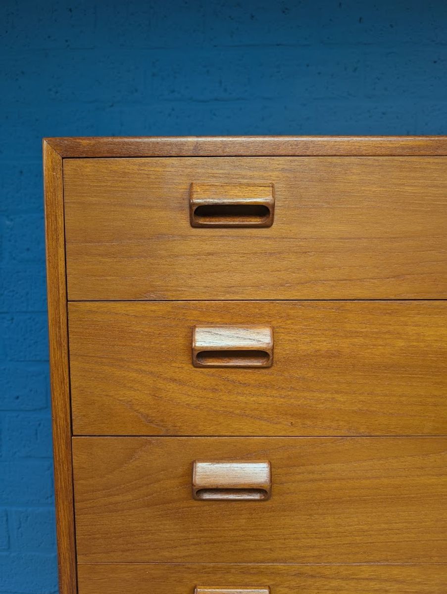 Vintage Tallboy Ladekast, Børge Mogensen Voor Søborg Møbelfabrik, Jaren 60 image 6