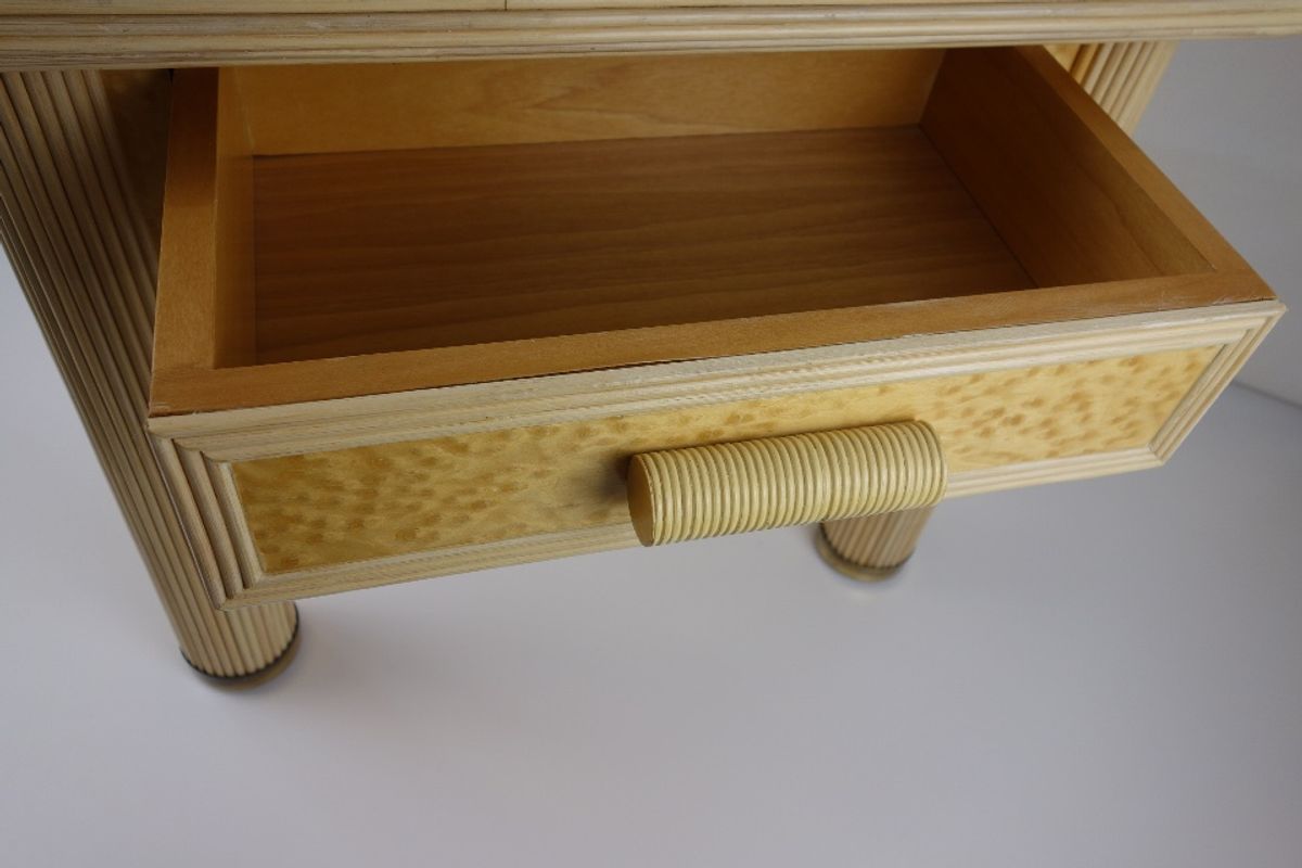 Travertijn & Rotan Tafel Circa 1970 image 14