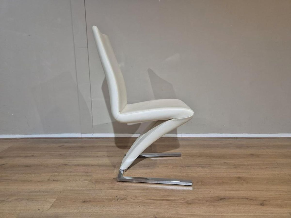 4x Rolf Benz 7800 - Eetkamerstoelen - Nieuwstaat - Zwart-wit image 9