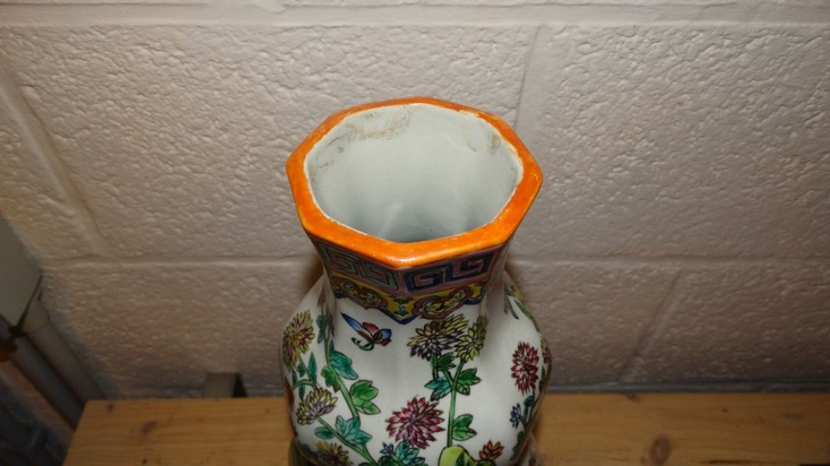 Octogonale Chinese Vaas image 4