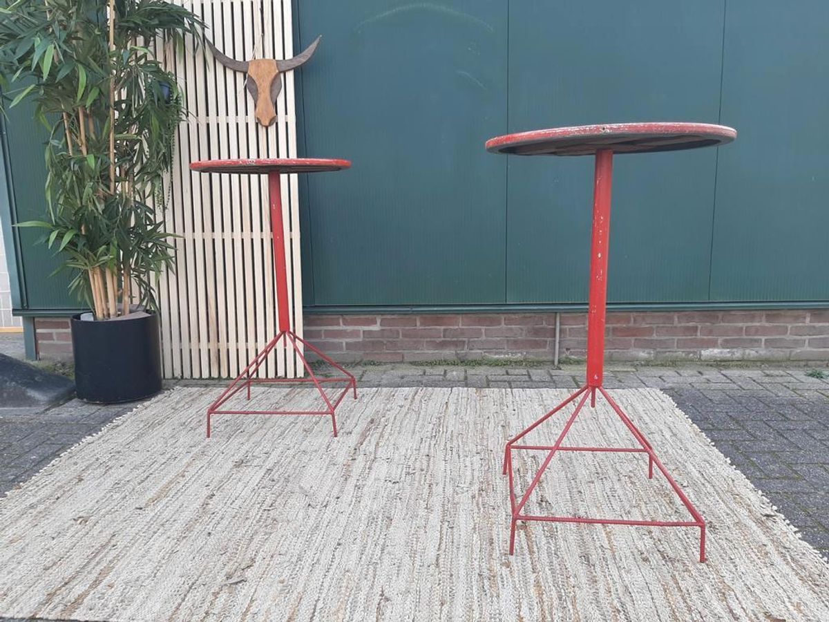 Vintage Sta Tafel 50 Km Verkeersbord Ø 60 Cm Tuinfeest Party image 4