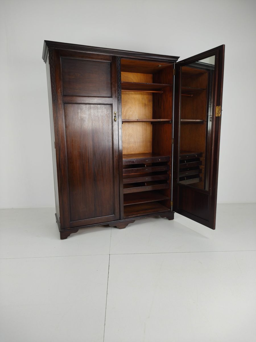 Art Deco Mahoniehouten Garderobekast Voor Dames Van Waring & Gillow – Ca. 1920 image 6