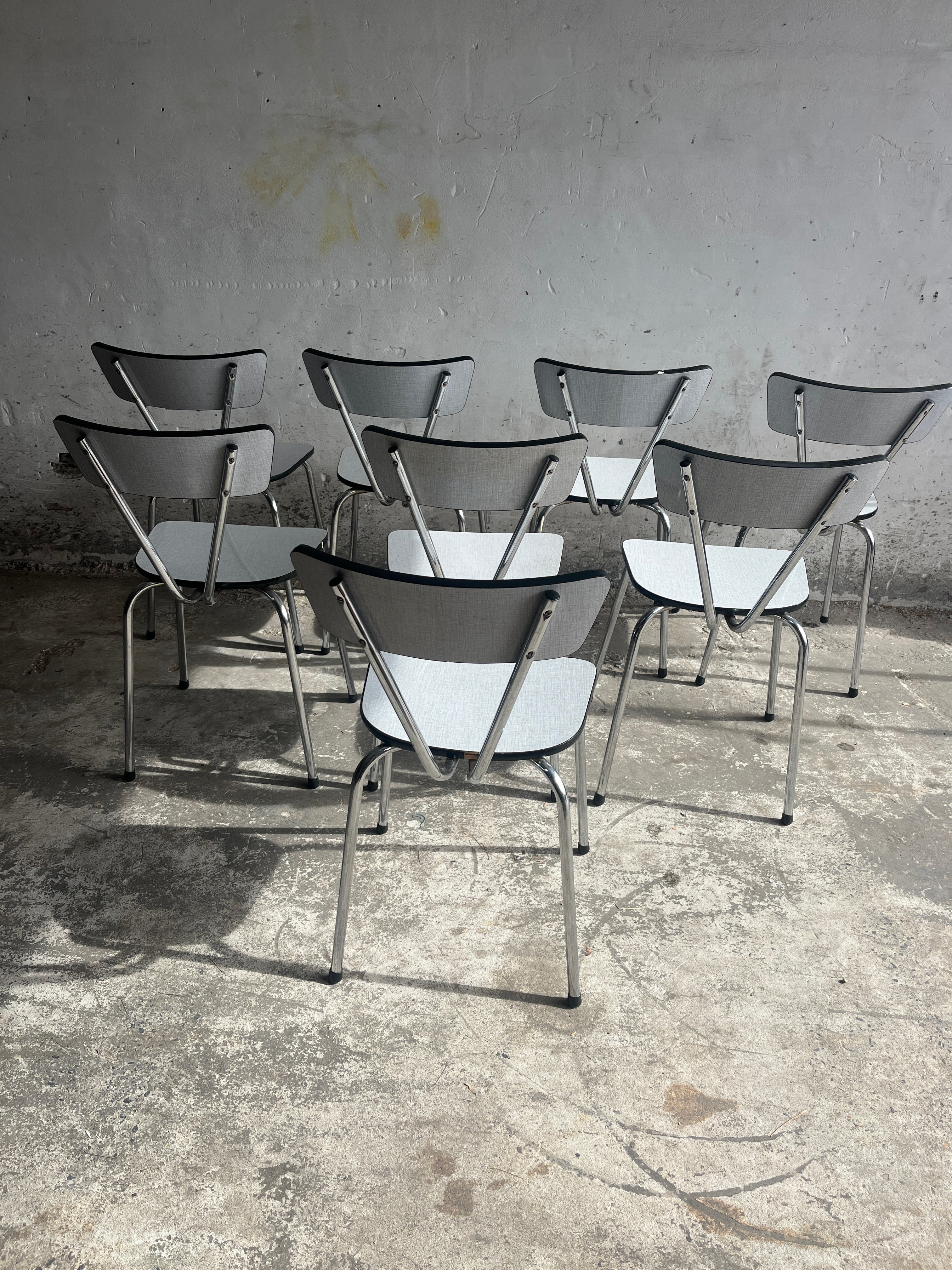 Set Of 8 Vintage Dining Chairs – 1960s Design image 4