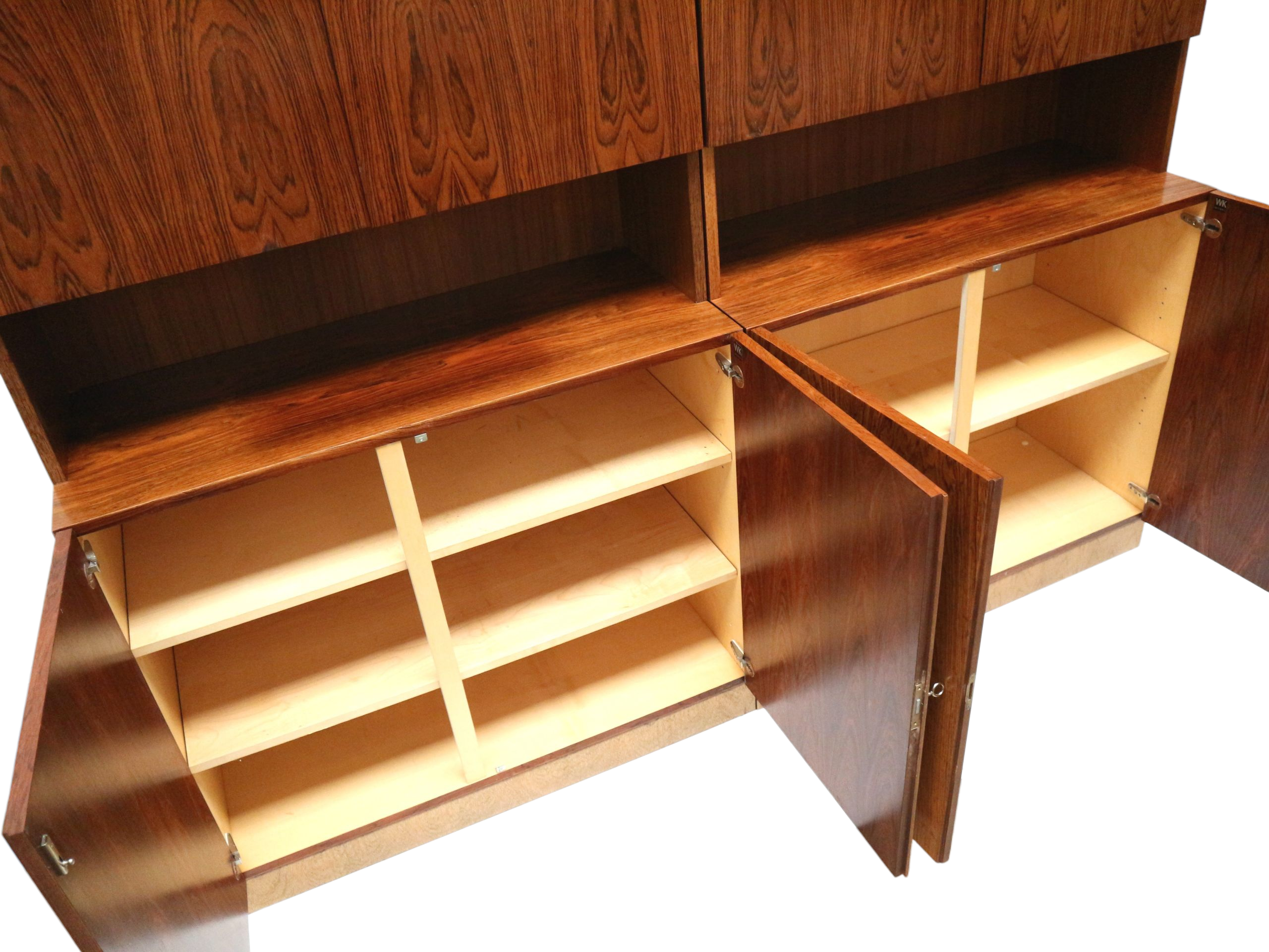 Xxl Hoog Vintage Dressoir / Wandmeubel – Palissander – Jaren ’60 image 2