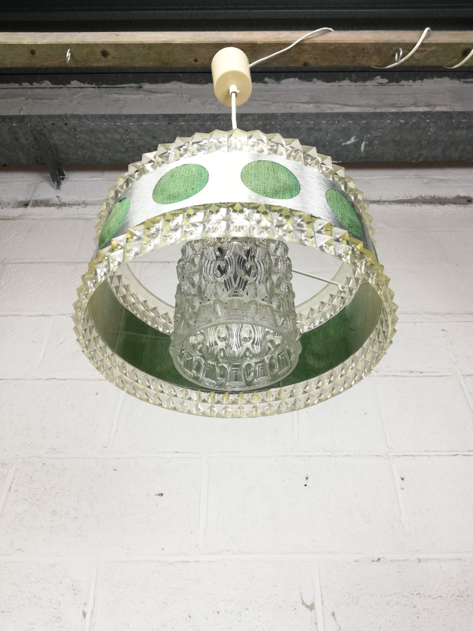 Vintage Hanglamp Groen image 4