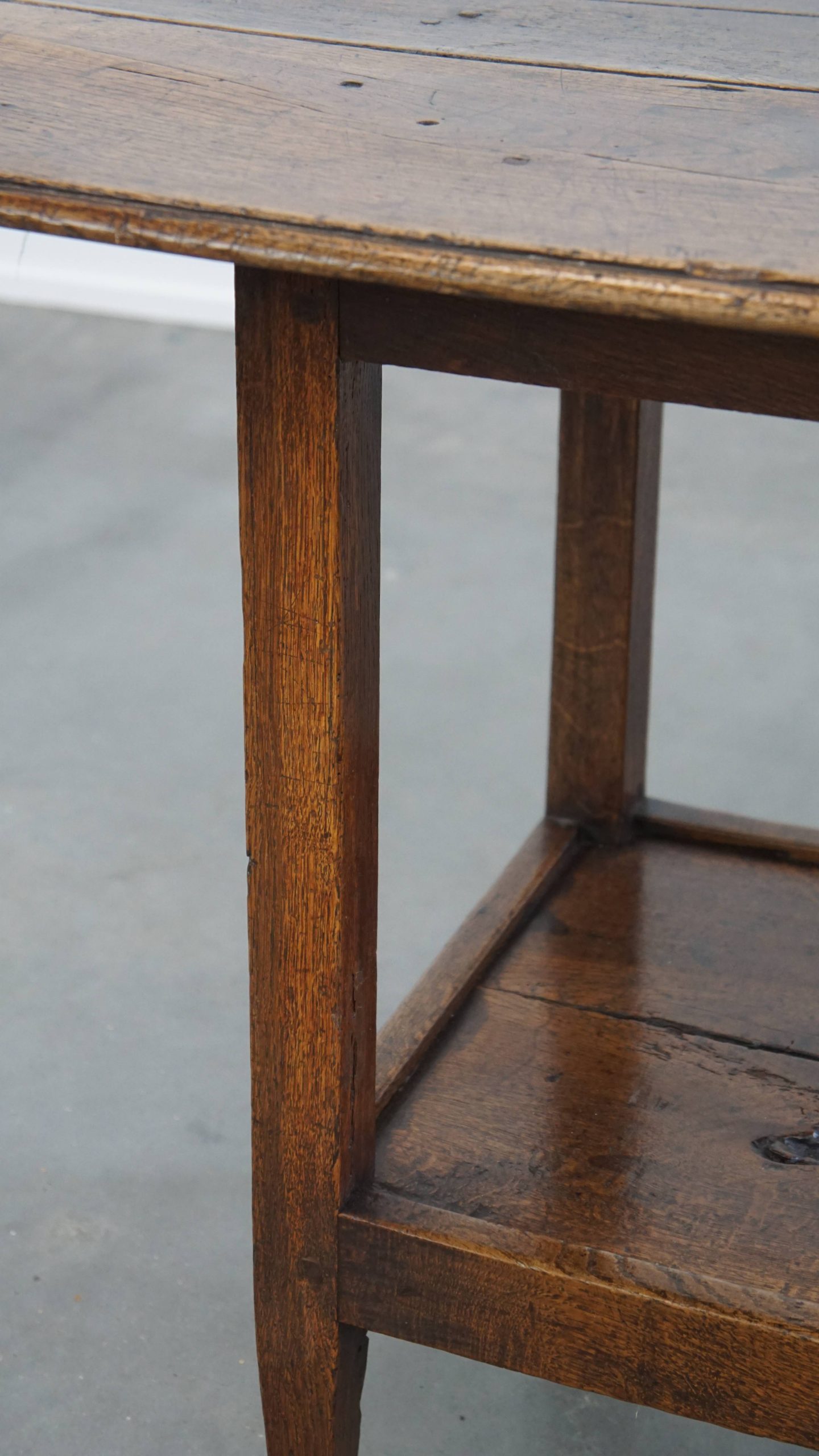 Zeldzame En Originele Antieke Engelse Eikenhouten Bijzettafel/ Center Table Uit Eind 18e Eeuw image 8