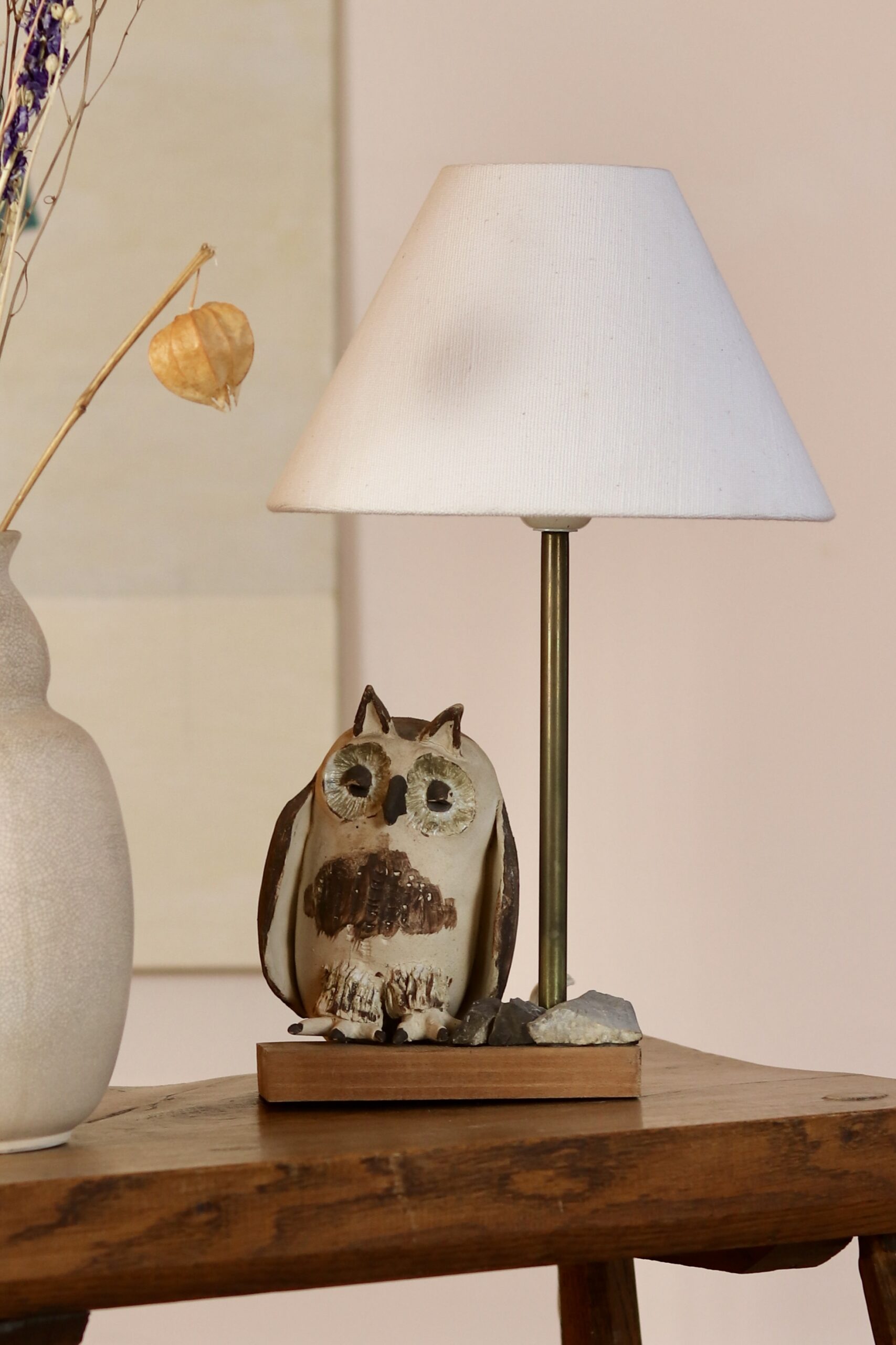 Lampe Hibou En Terre Cuite 1960 image 2