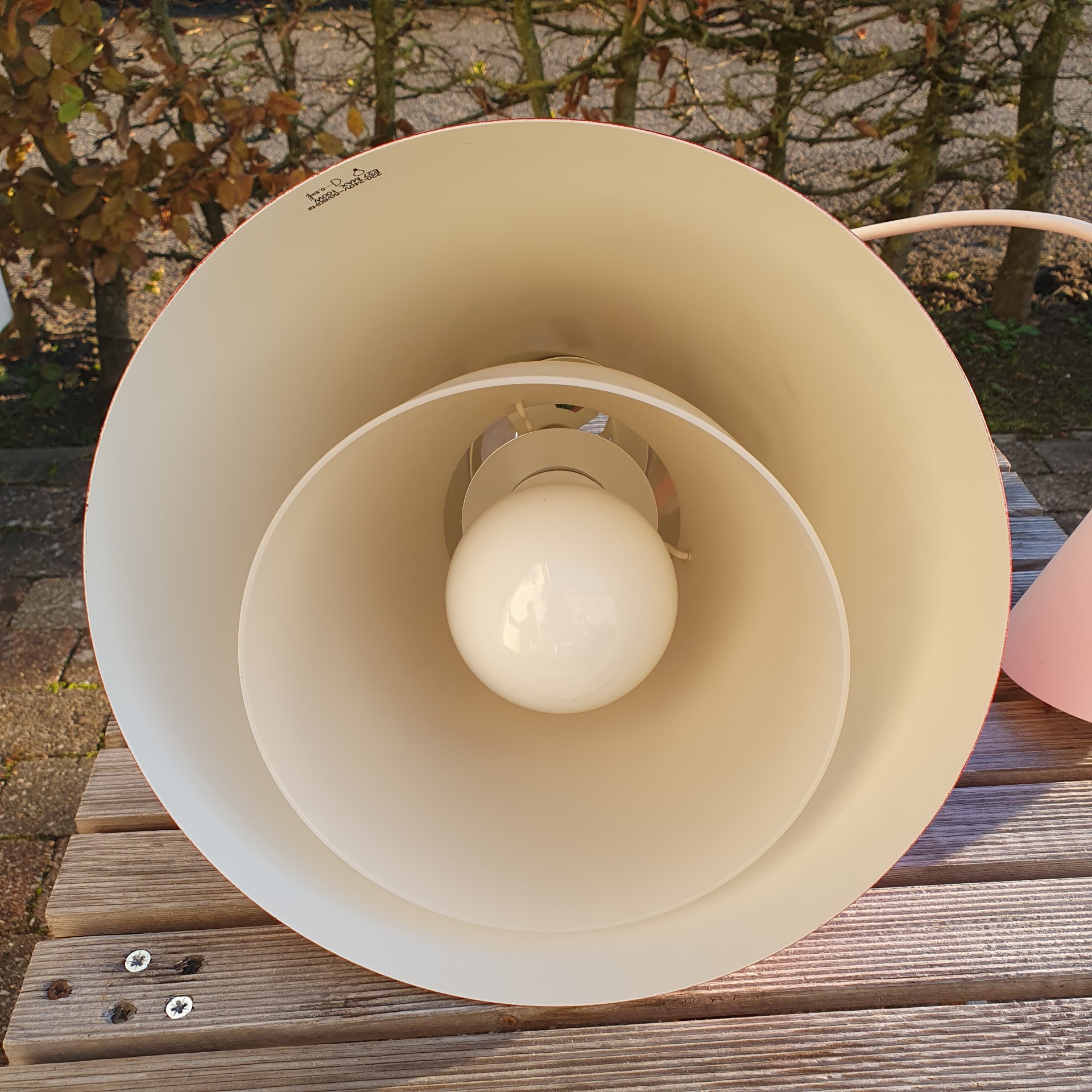Vintage - Hanglamp - Kegelvorm - Rood - IKEA image 5