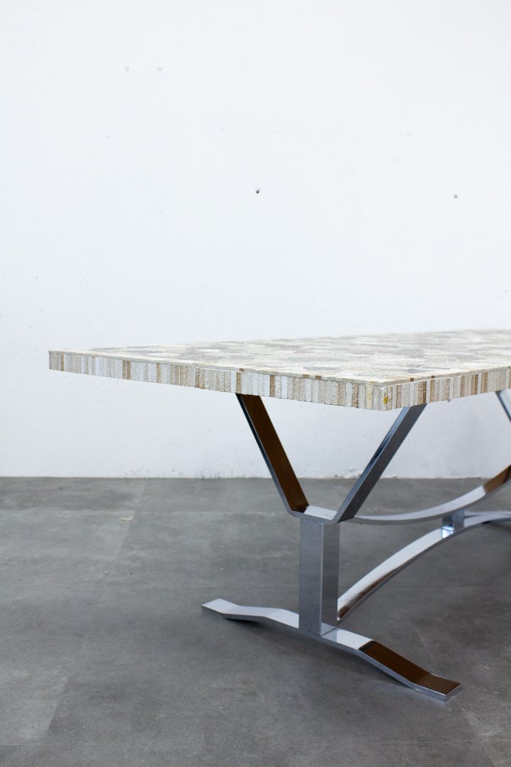 Berthold Müller 60’s Granieten Mozaïek Salontafel image 3