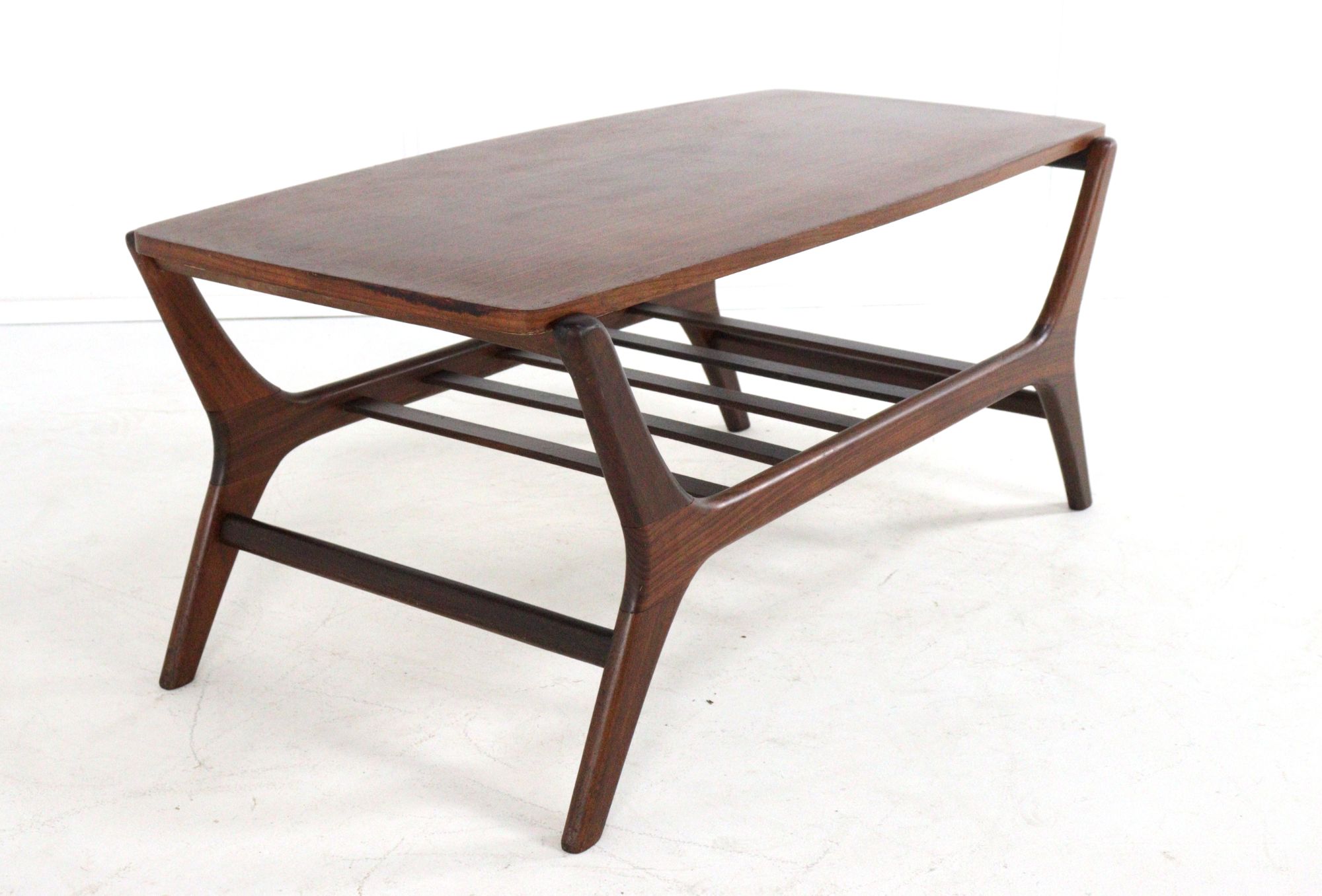 Vintage Salontafel Met Omkeerbaar Blad 'vinkega' image 3