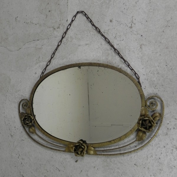 Art Deco Spiegel Met Geslepen Glas, 1936 image 3