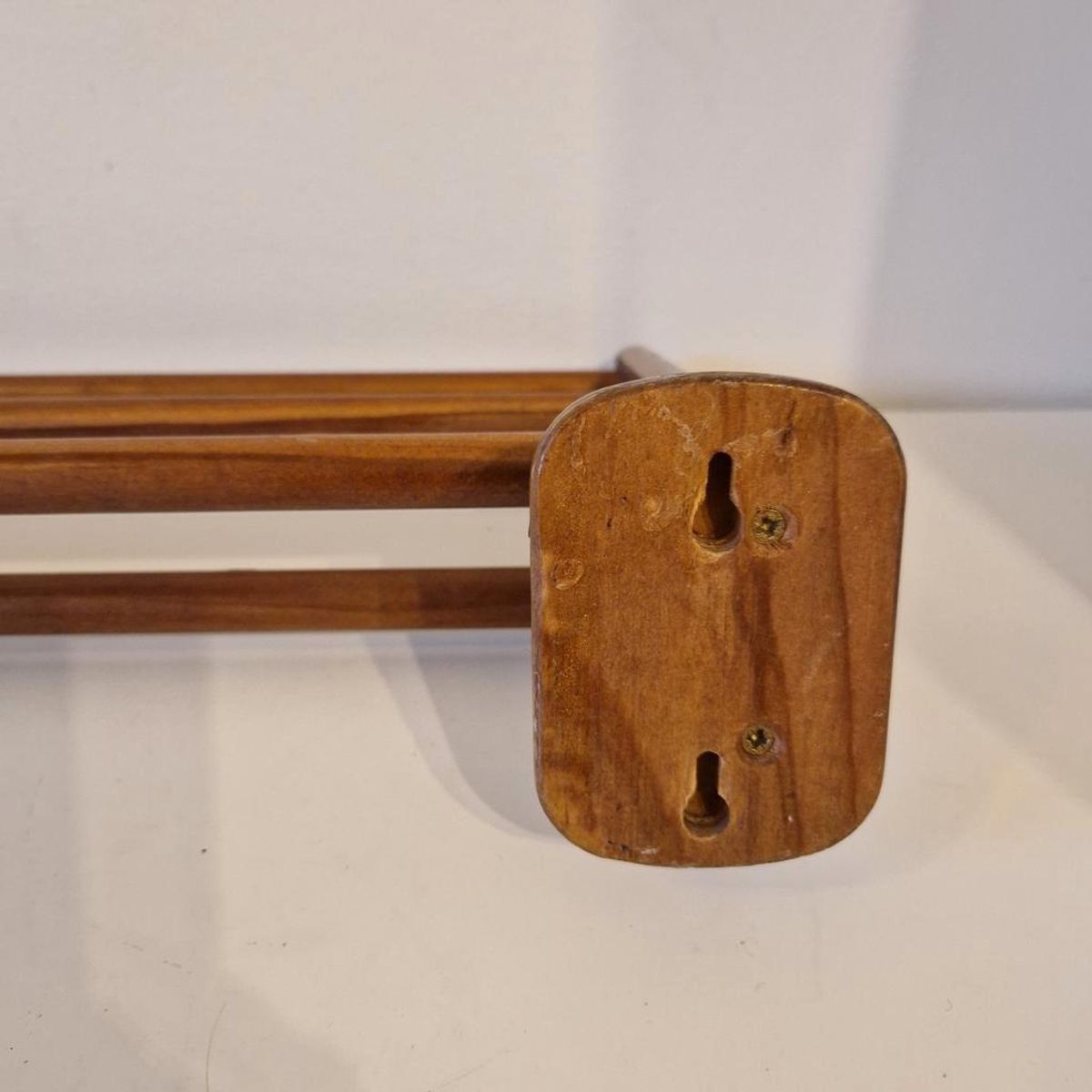 Vintage Houten Keukenrek Pannenrek Handdoek Rekje Wandrek image 8