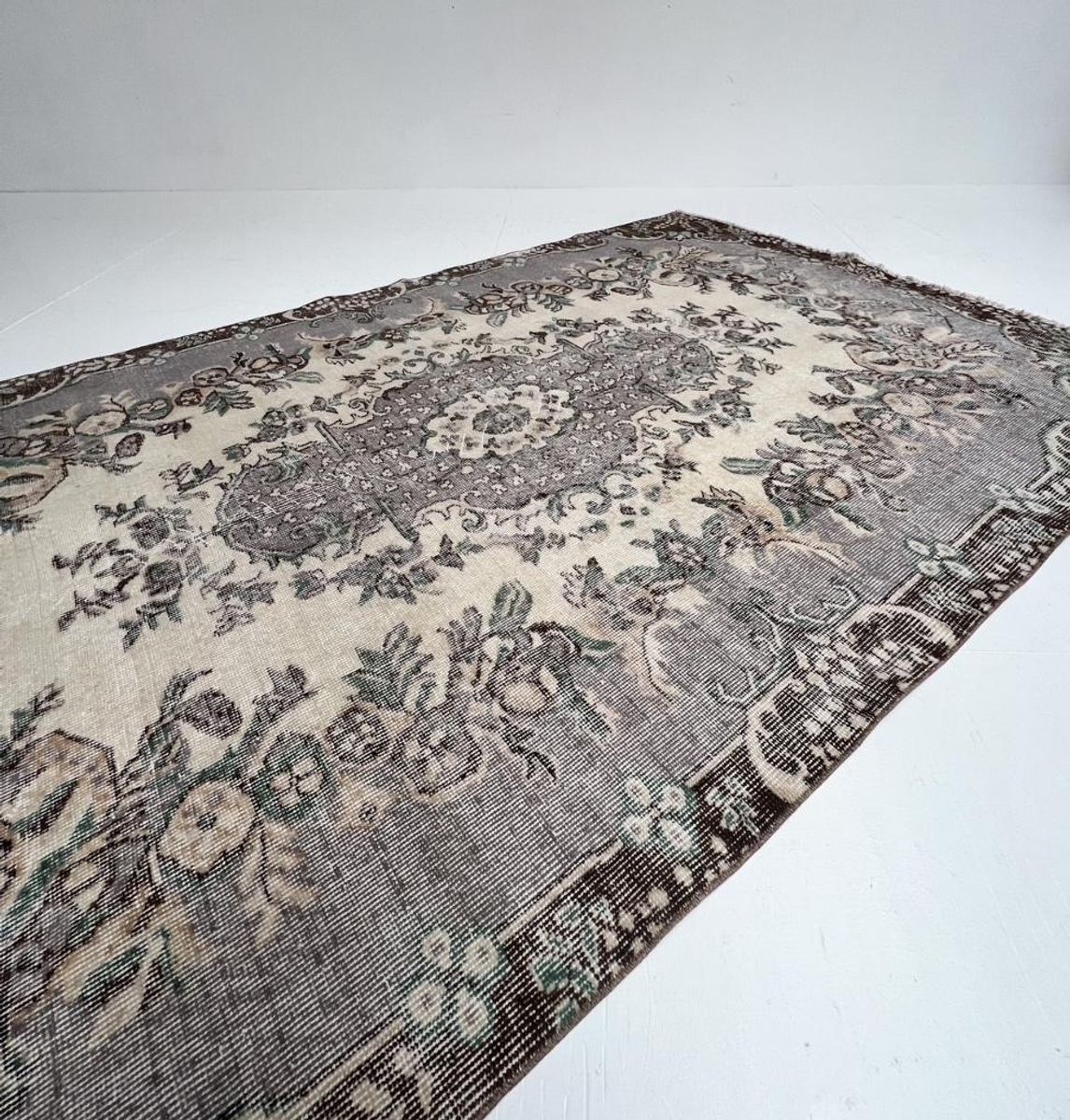 Beige Bruin Vintage Yuruk Vloerkleed 265 X 170 Cm image 3