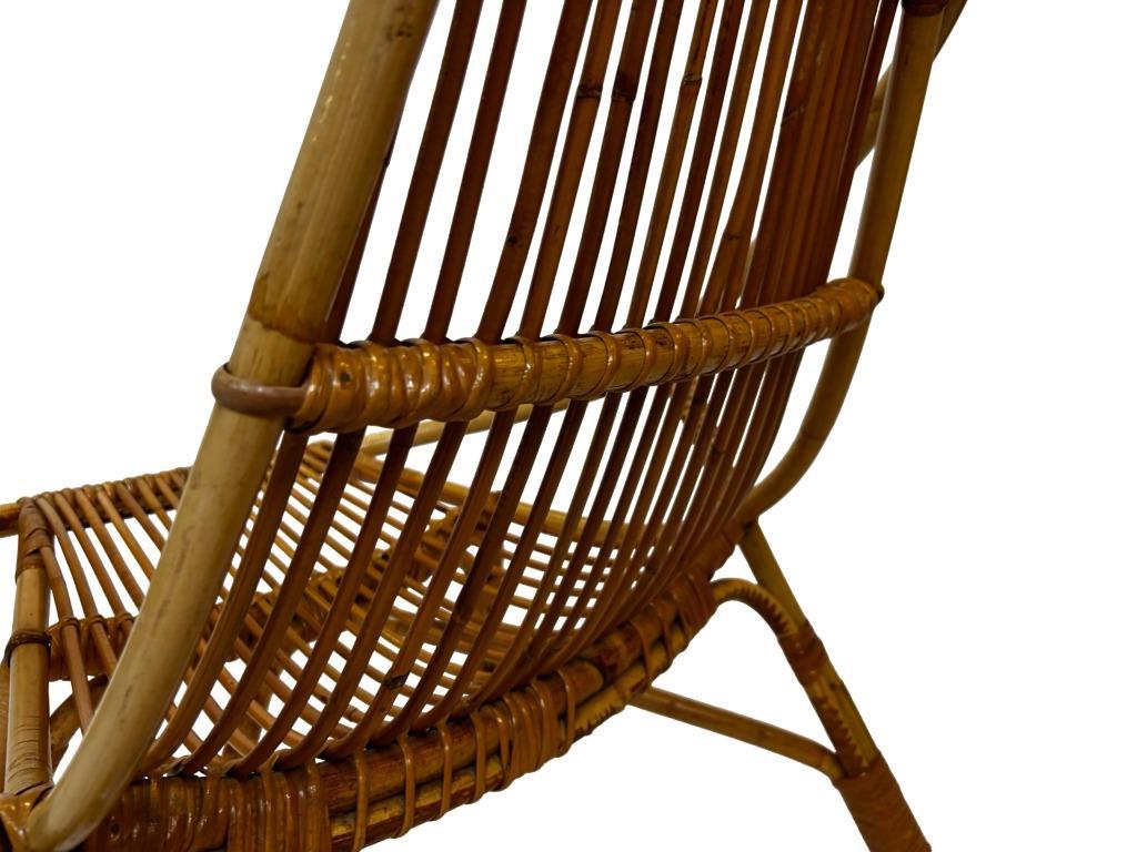 Vintage Set Van 4 Rotan Fauteuils Rohe Noordwolde 1960 image 25