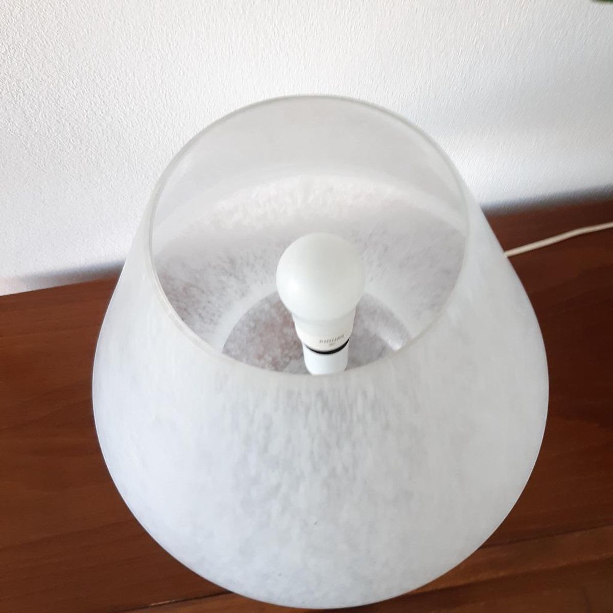 Vintage Design Glazen Tafellamp Glashütte Limburg, H38d36cm image 15