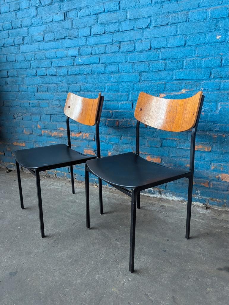 2x Vintage Industriële Stoelen, Italië 1960s image 11