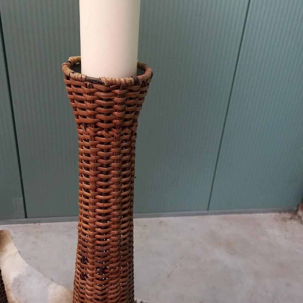 Vintage Rotan Kaarskandelaars image 5