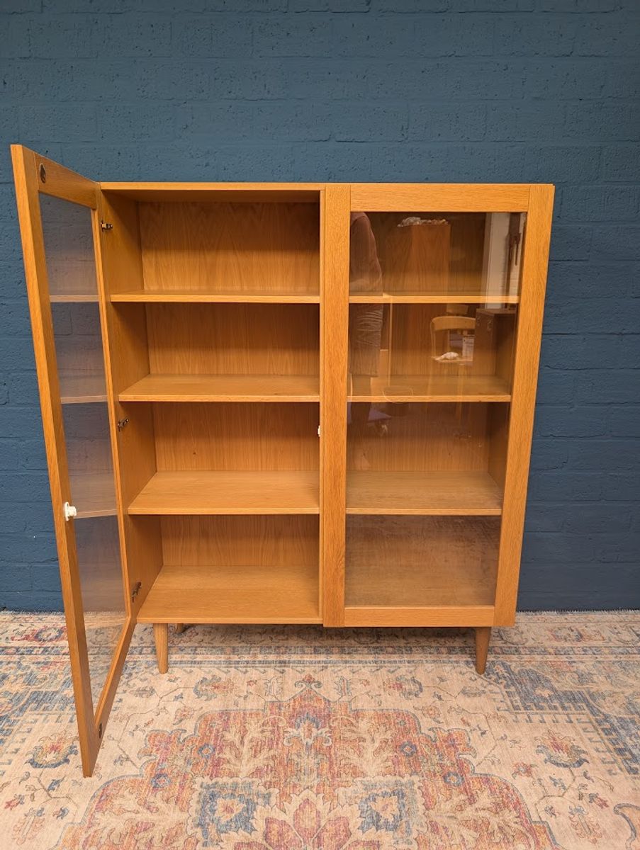 Vintage Eiken Vitrinekast, Deens Design image 5