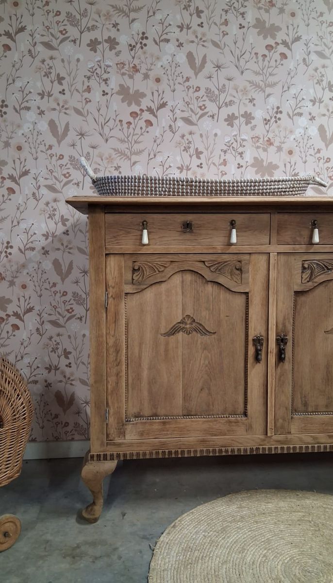 Vintage Sierlijke Commode Dressoir Hout “lenn” image 4