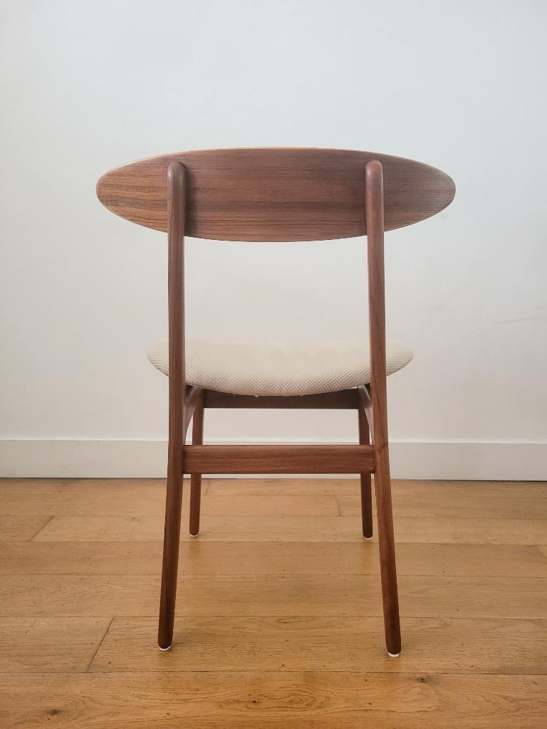 Vintage Deense Eetkamerstoel In Teak 1960 image 5