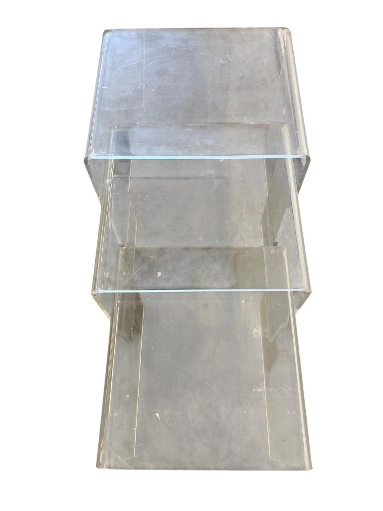 Set Van 3 Nesting Tables In Plexiglas / Salontafel image 10