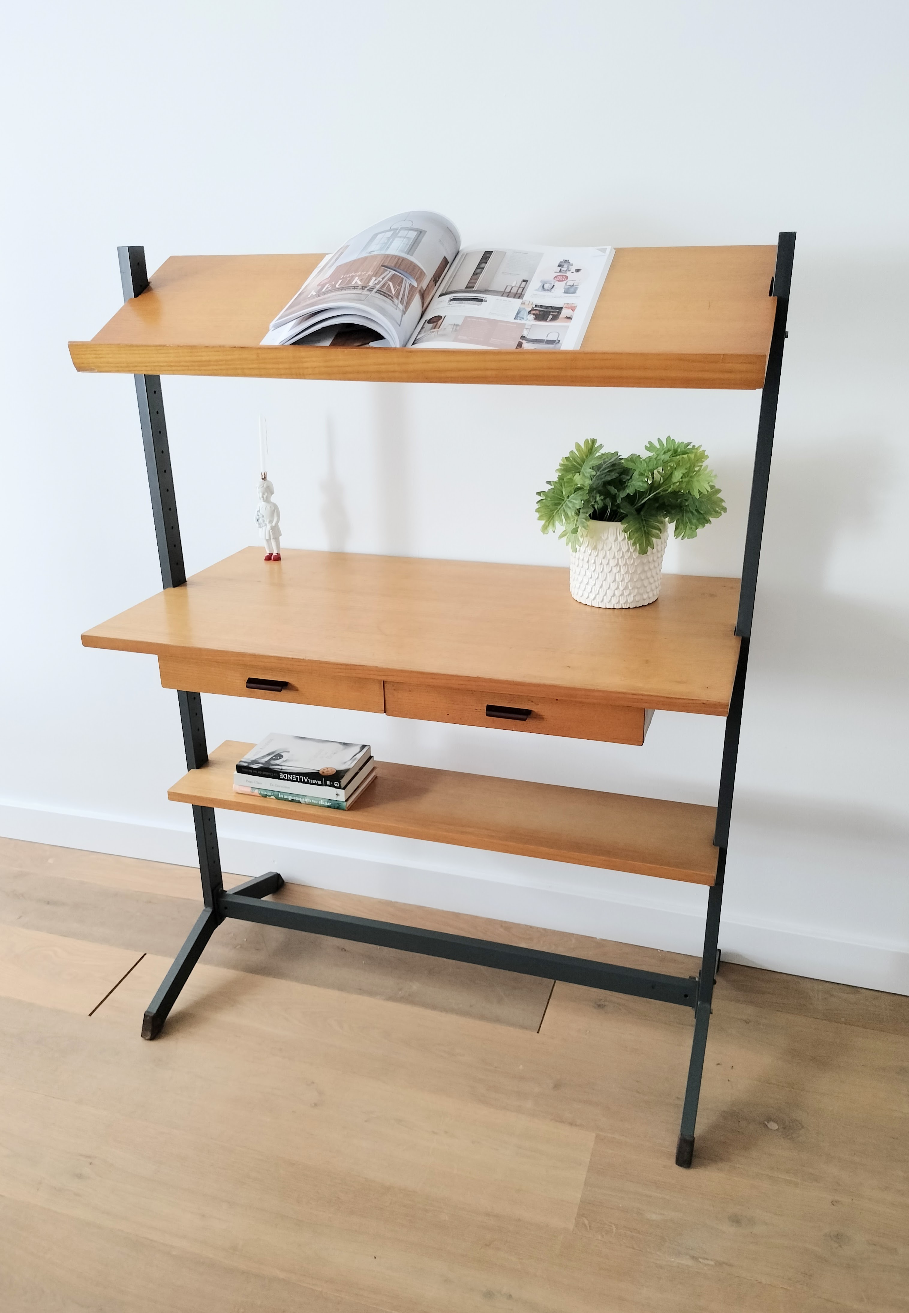 Vintage Vrijstaand Wandsysteem, Secretaire Olof Pira image 8