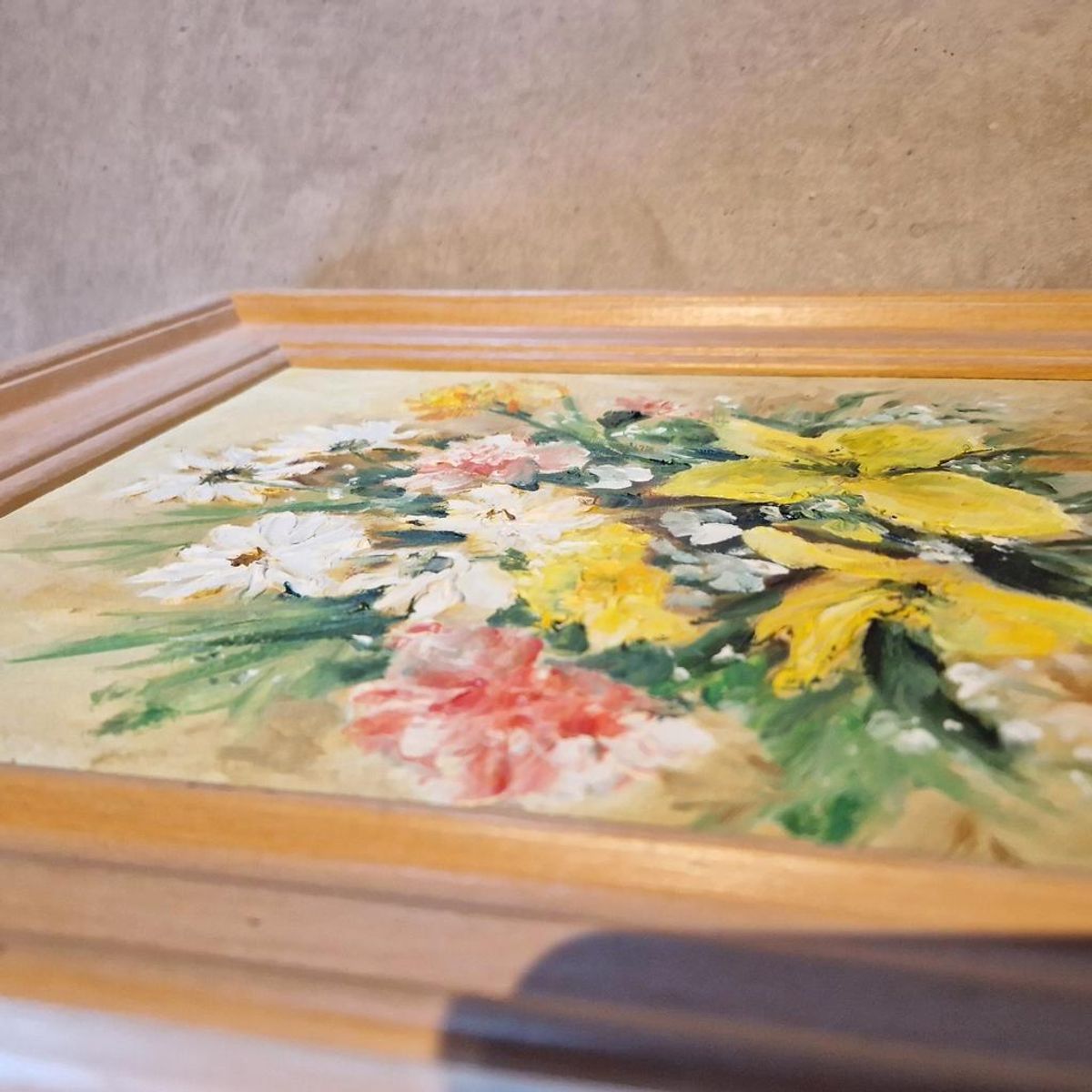 Vintage Schilderij Olieverf Op Doek image 7