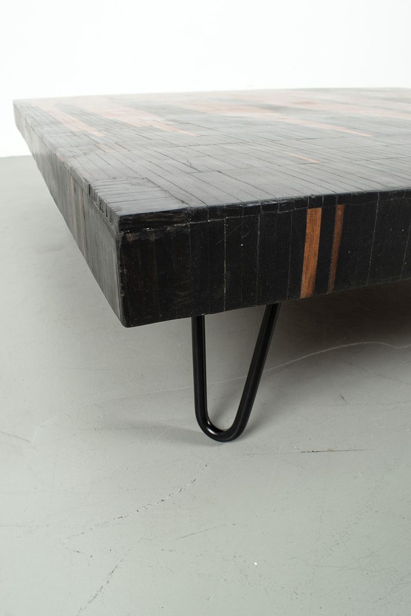 Salontafel Met Mozaïek In Hout image 9
