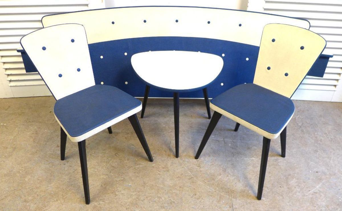 Mooie Retro Vintage Slaapkamer Set : Bed Stoelen Tafel image 3