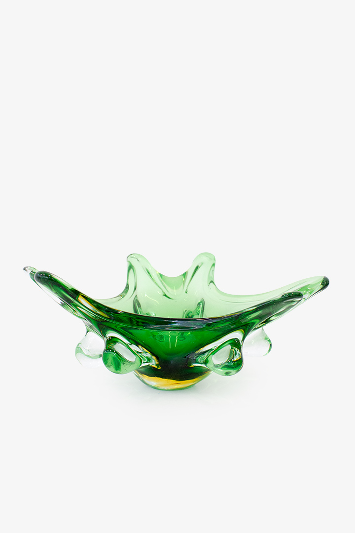 60’s Murano Organische Spetter Fruitschaal image 3